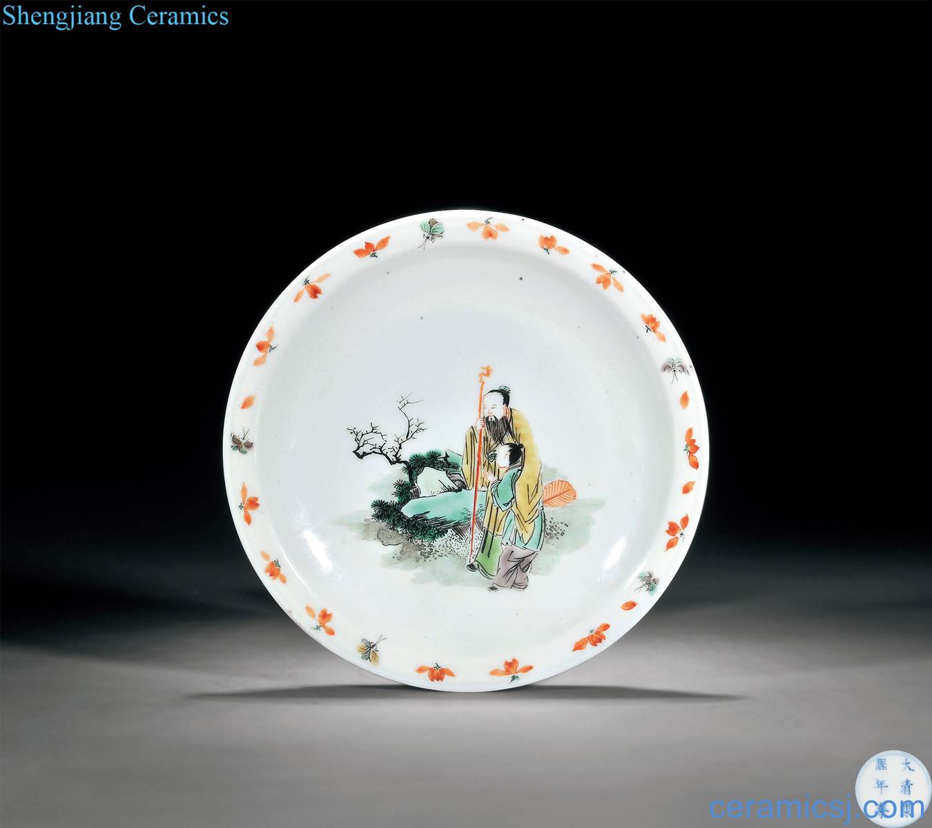 The qing emperor kangxi Gao Shitu plate