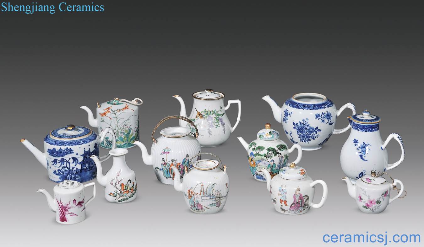 Qing, the republic of China porcelain, enamel pot (12)