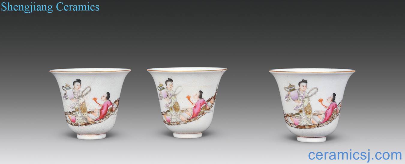 Offer clear pastel mago longevity figure cup (three)