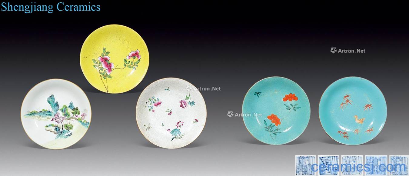 Qing powder enamel disc (5)