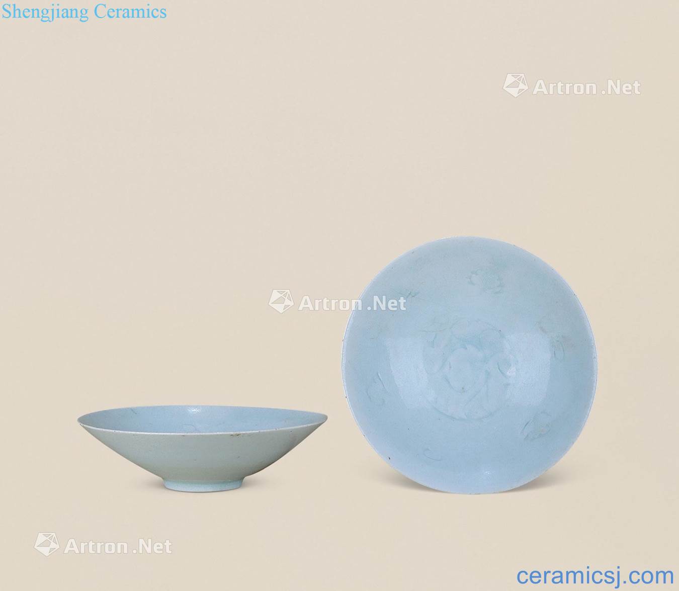 yuan (a) left kiln scratching bowl