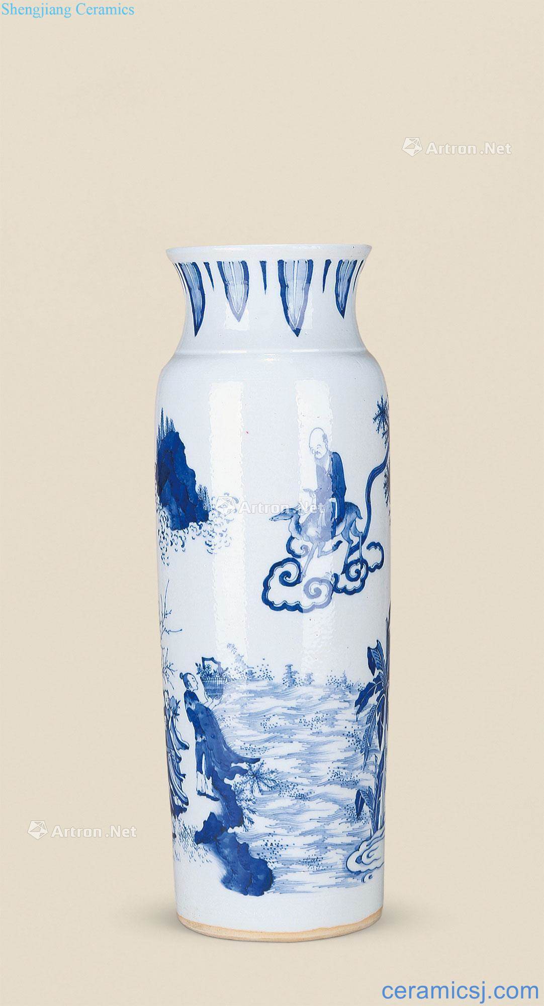 Stories of early qing porcelain bottle