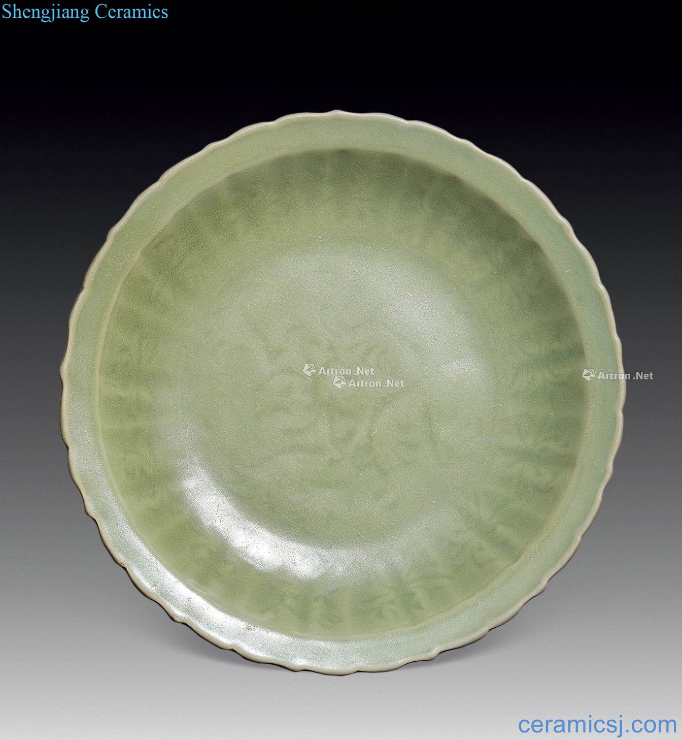 Ming Longquan green glazed carved mouth album