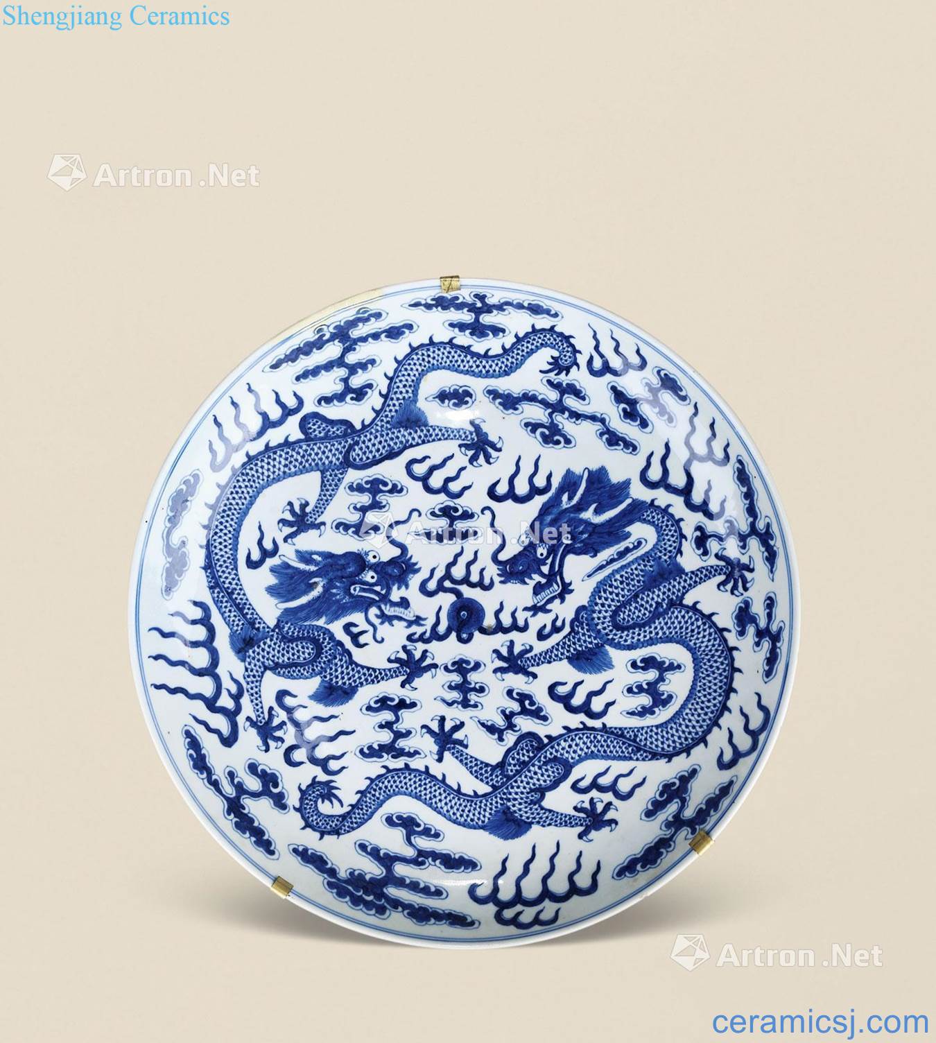 Qing guangxu Blue and white YunLongWen the broader market