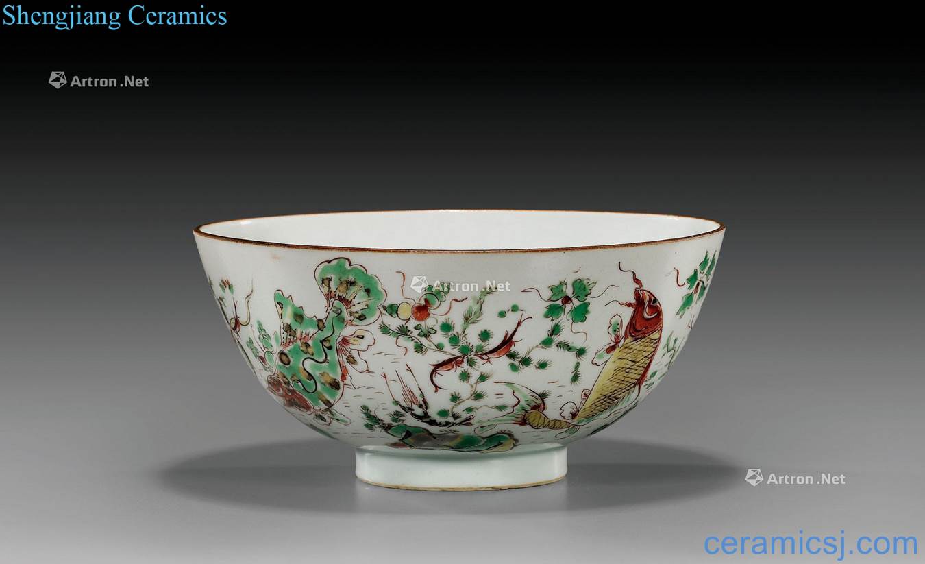 In the 17th century Antique colorful bowls