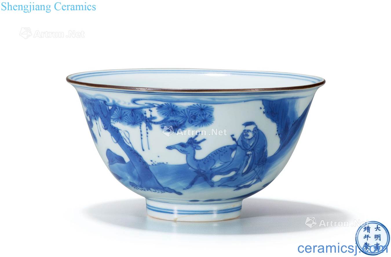 The qing emperor kangxi Blue and white China 24:246 wish bowl