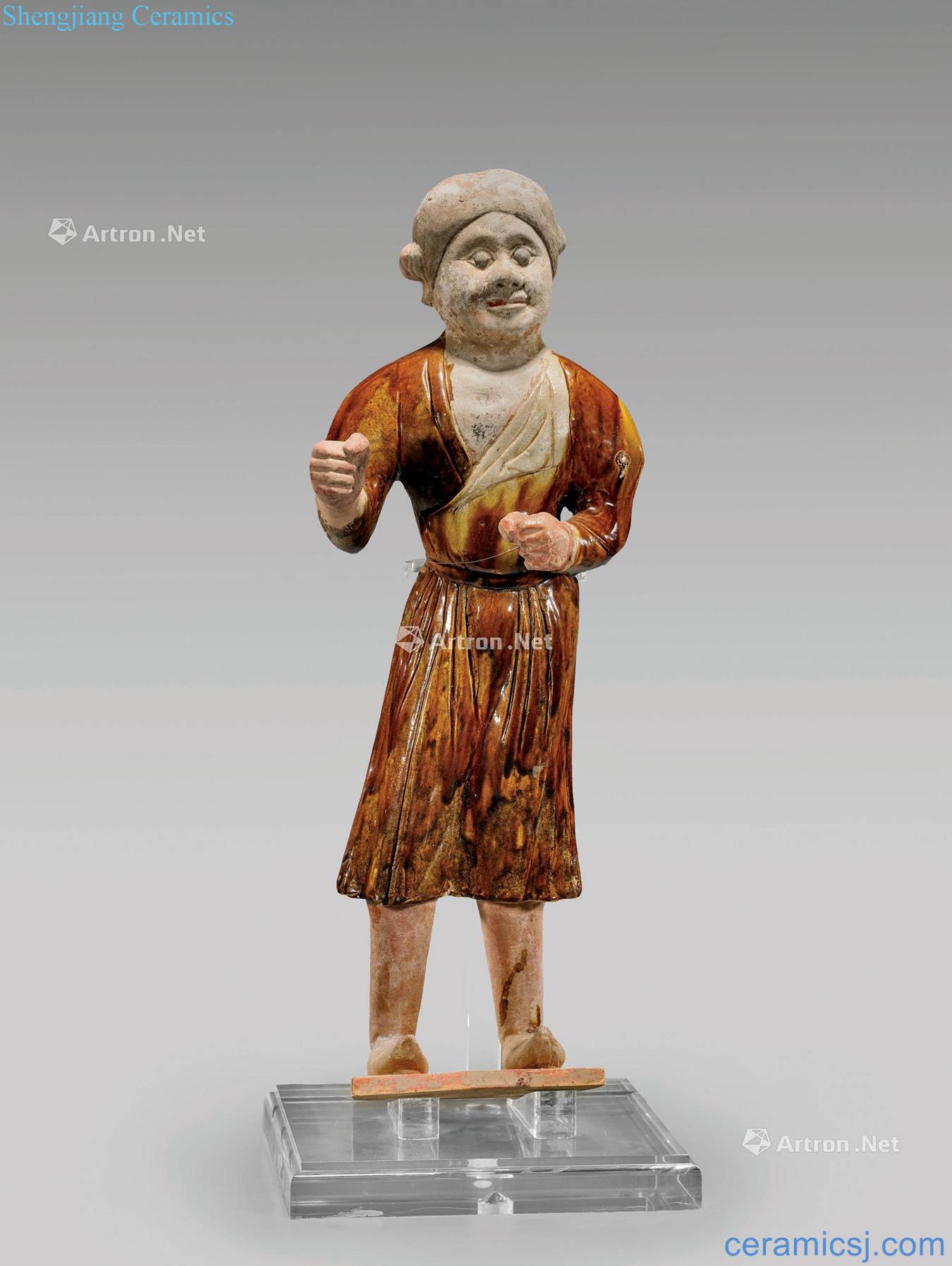 Glazed pottery of tang dynasty, men like