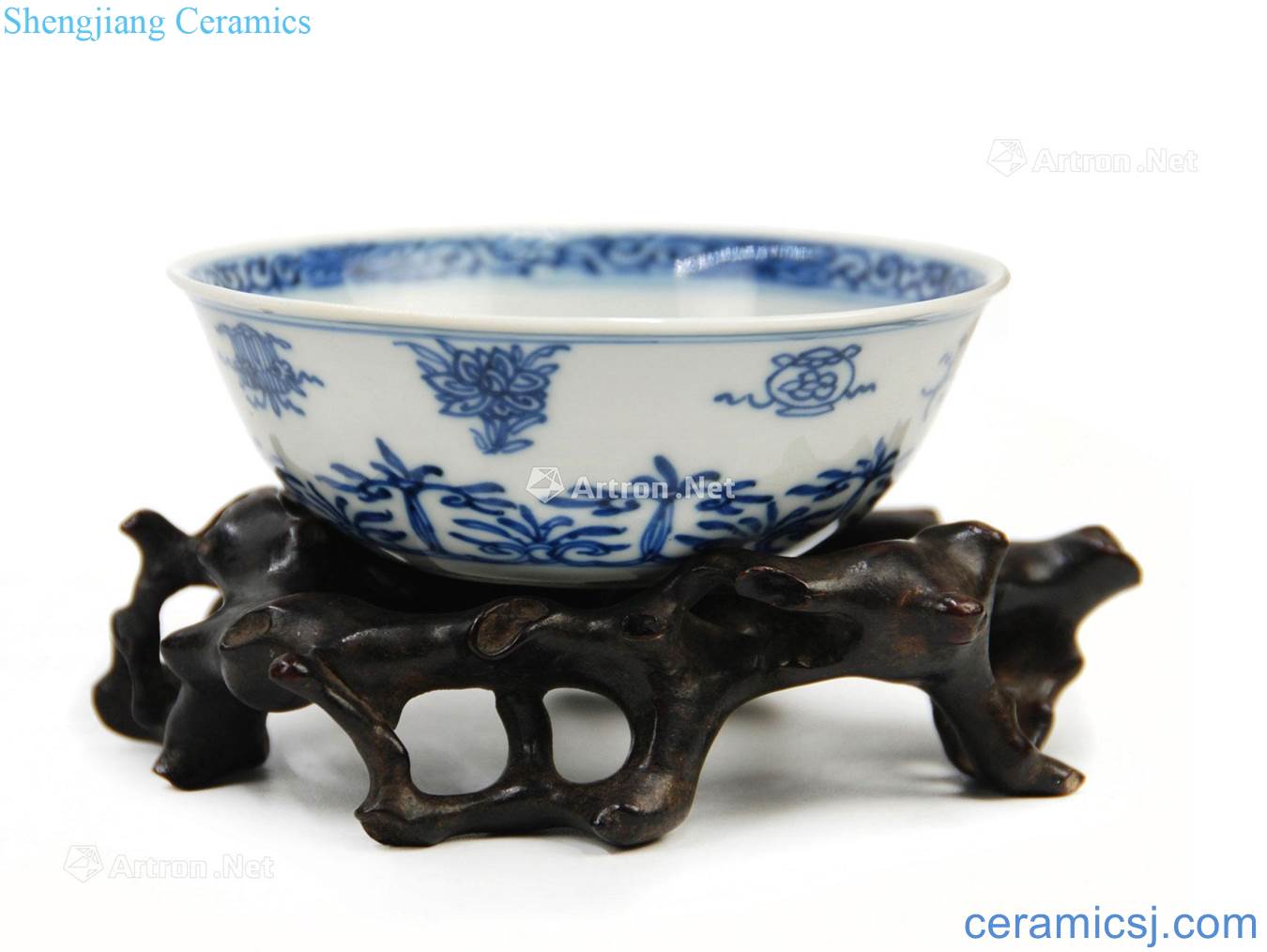 Qing jiajing (1644 ~ 1912) with blue and white small bowl
