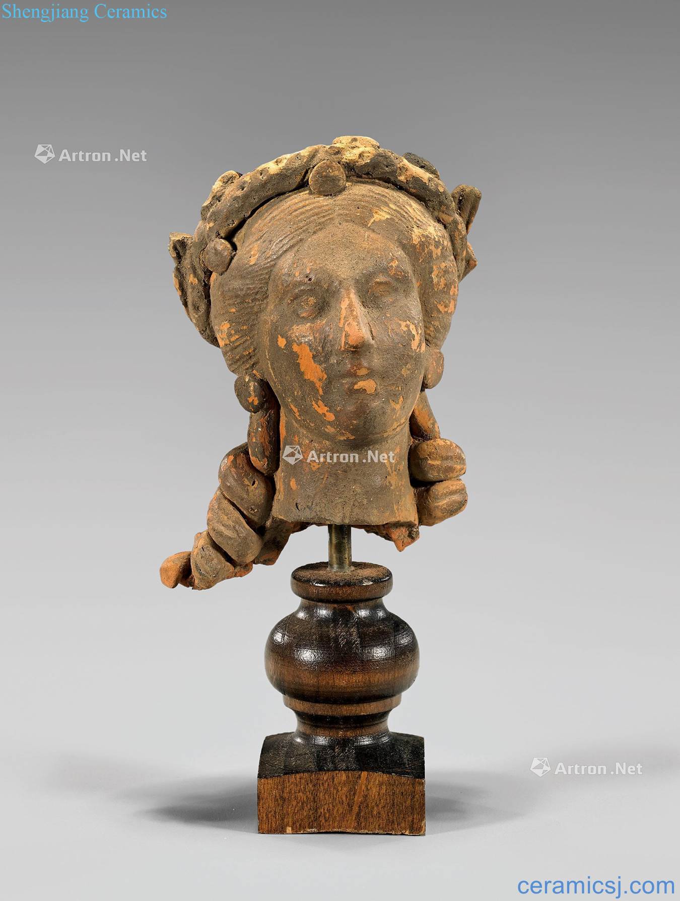 The two to a century BC Roman empire terracotta Venus's head