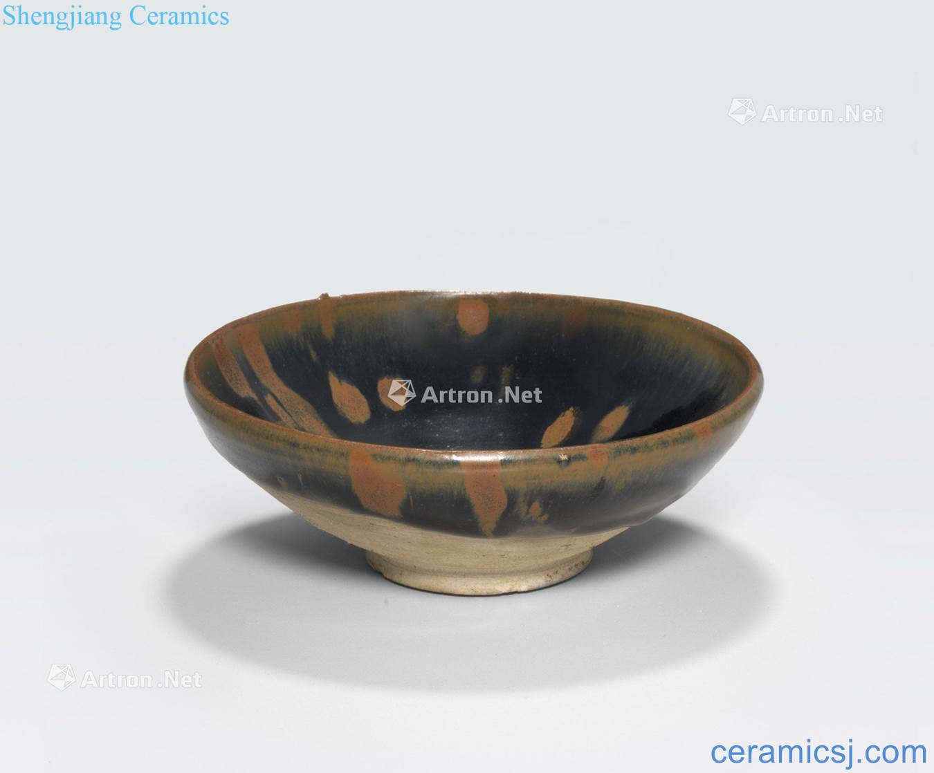 Northern Song/Jin dyansty A CIZHOU TYPE BLACK AND RUSSET GLAZED BOWL