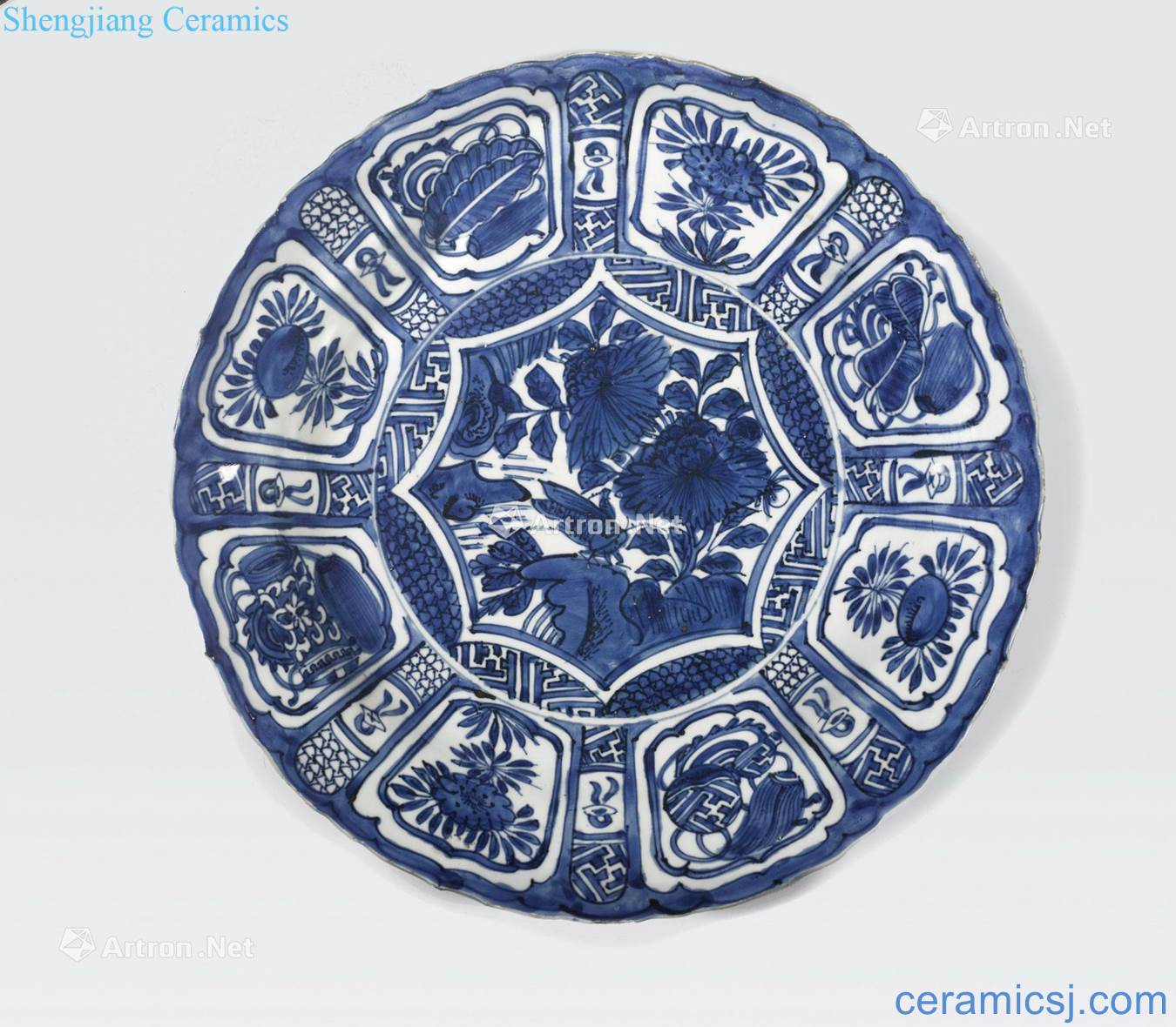 Newest Ming dynasty A BLUE AND WHITE KRAAK PORCELAIN DEEP DISH