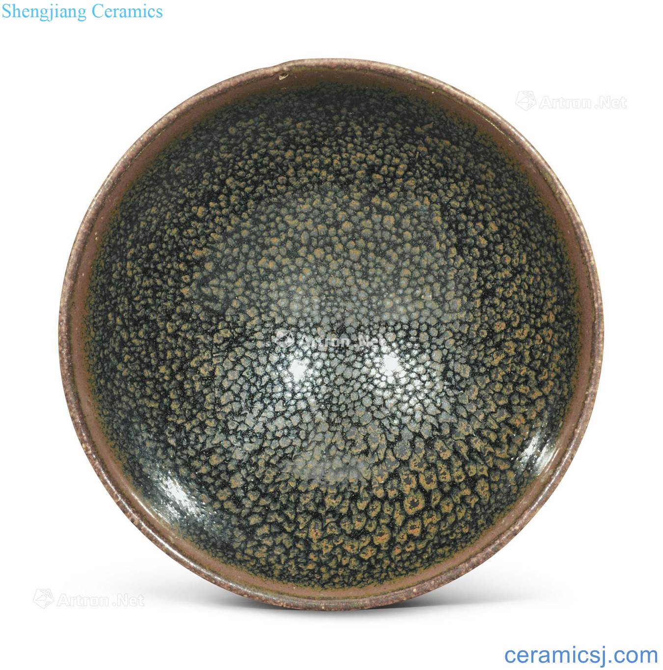 Northern song dynasty gold/black glaze small 盌 drip lines