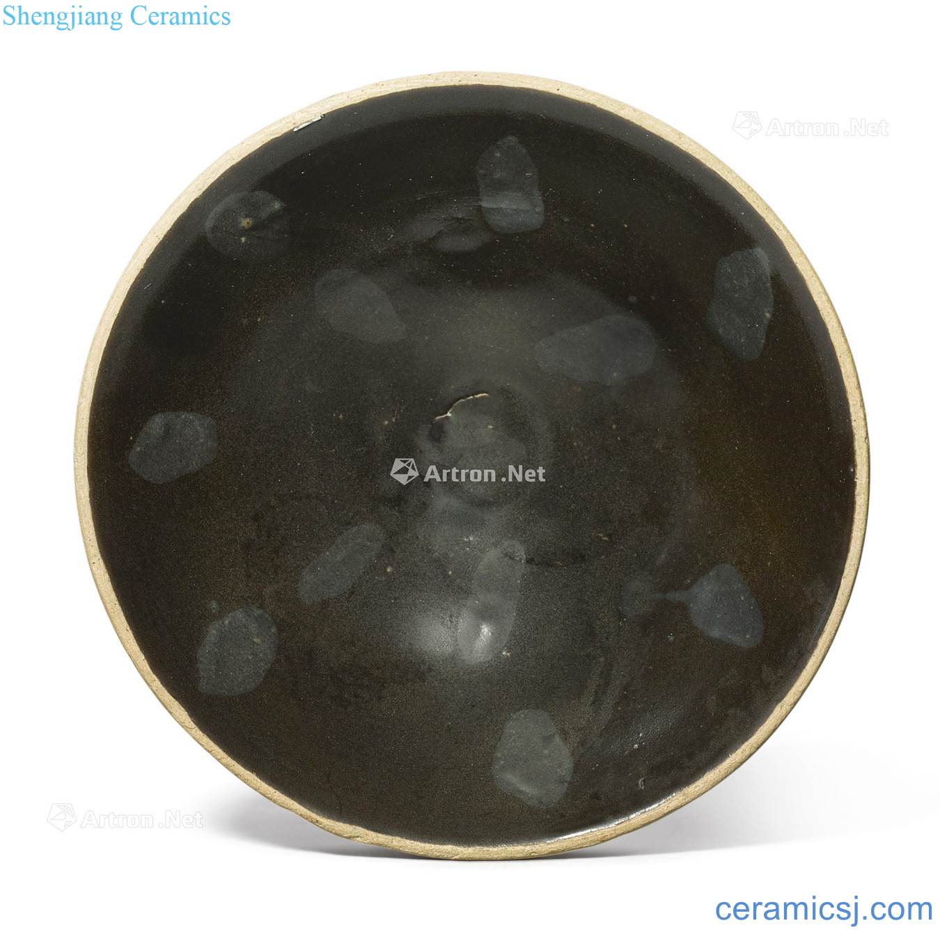 Northern song dynasty/gold The black glaze iron plaque 盌