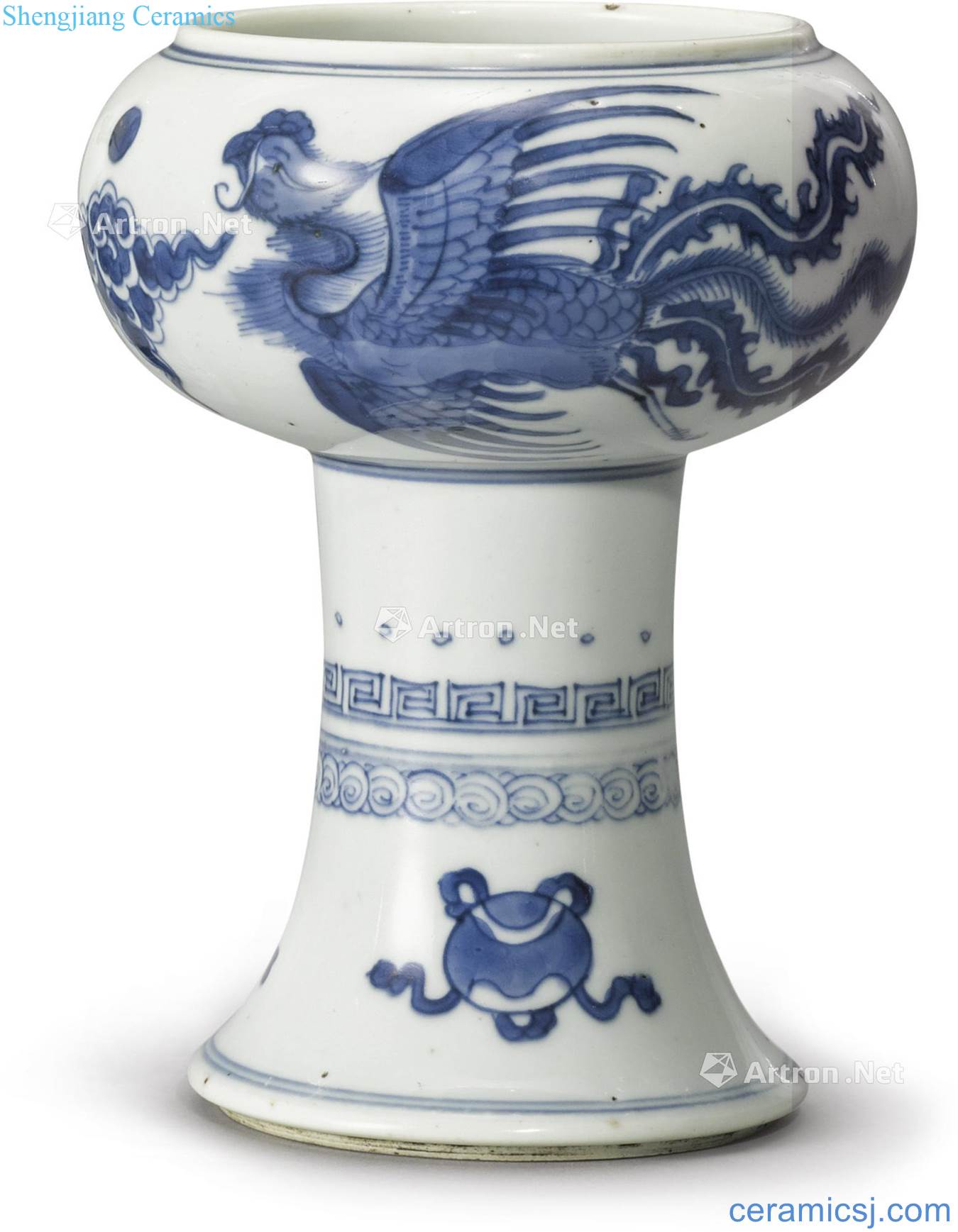 The qing emperor kangxi Blue and white best 盌 YunFeng pattern