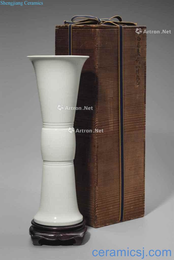 Ming/qing dynasty dehua white glaze vase with a bottle