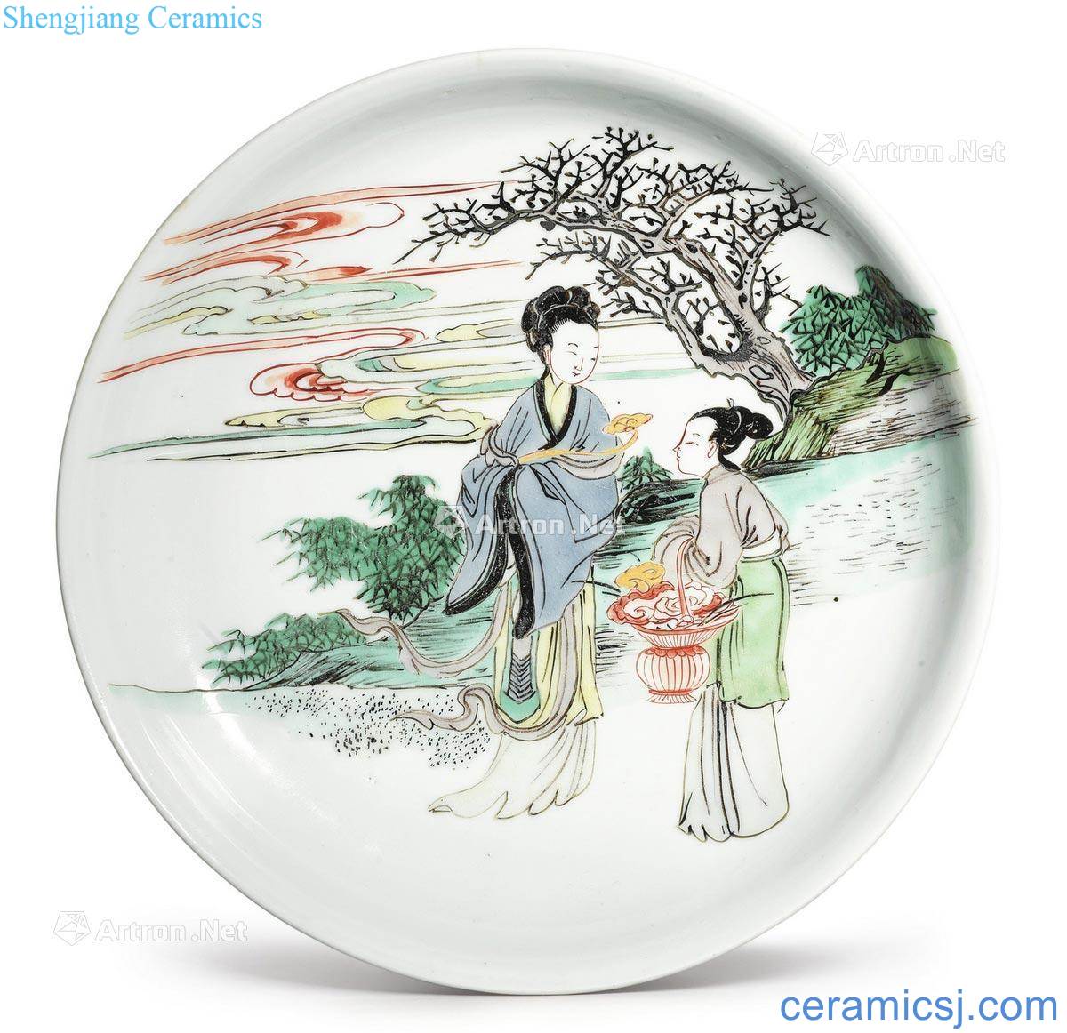 Qing in the eighteenth century Colorful mago offer longevity figure