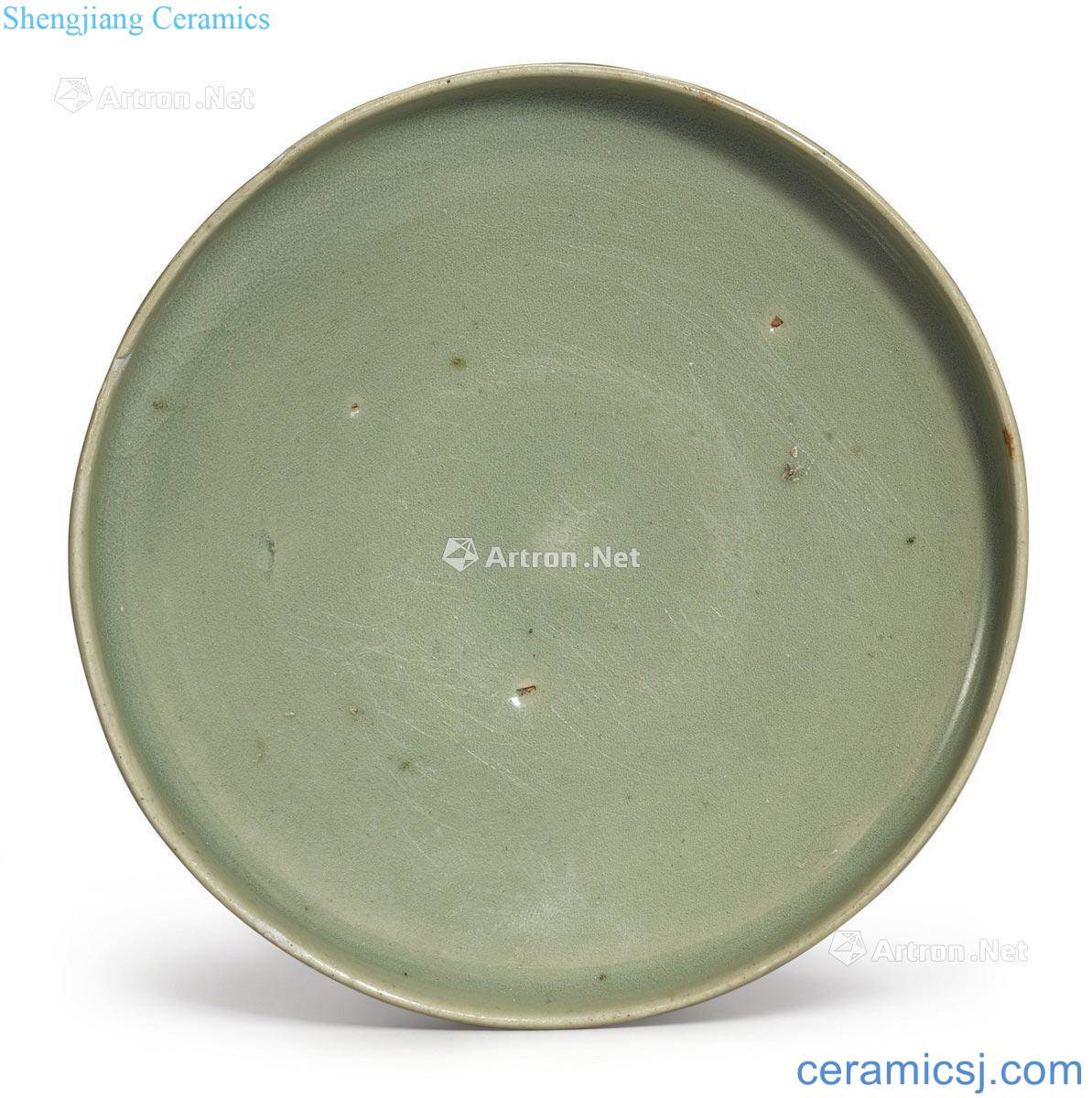 The song ~ gold Green glaze plate masterpieces