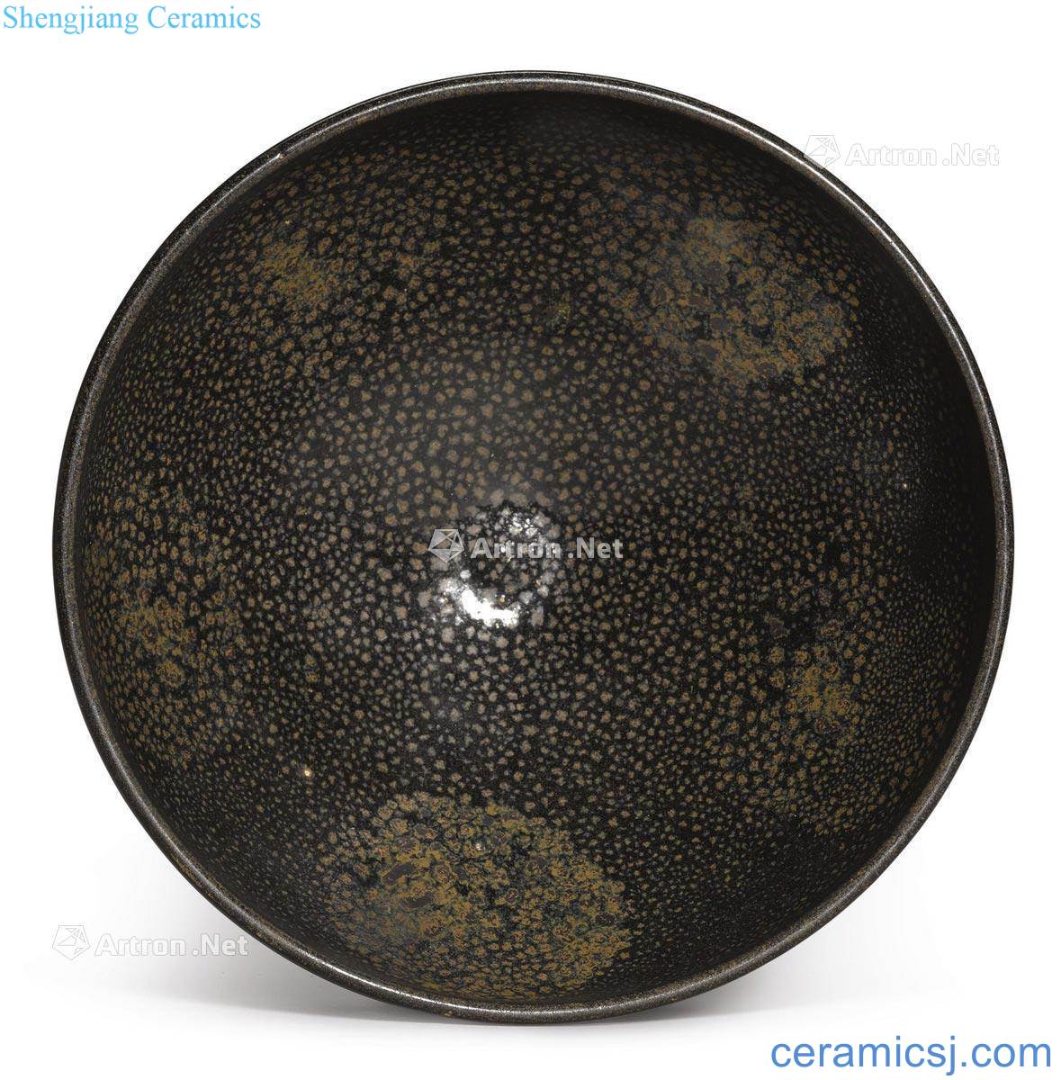 Northern song dynasty ~ gold black glaze oil grain 盌