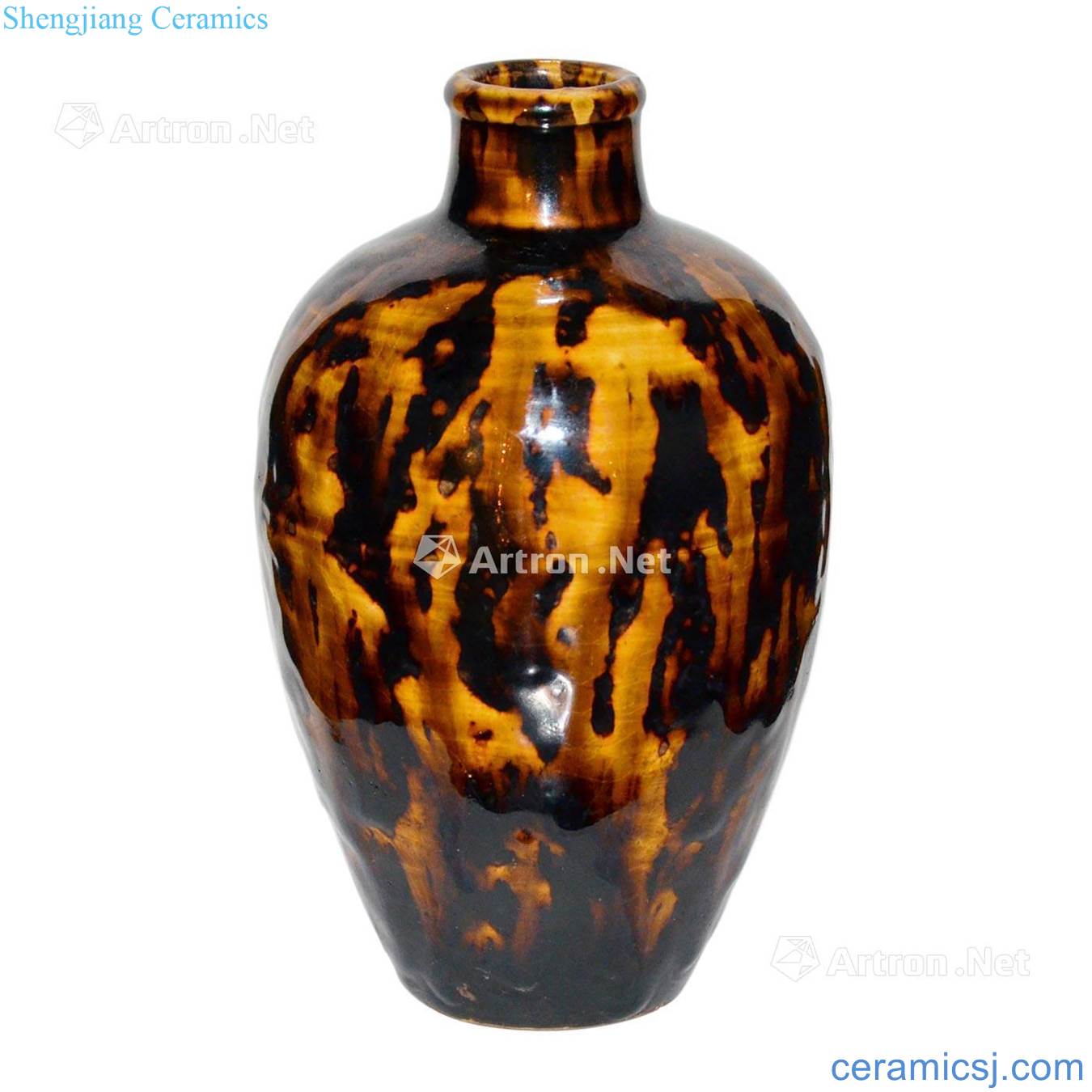 The song dynasty jizhou kiln hawksbill grain bottle