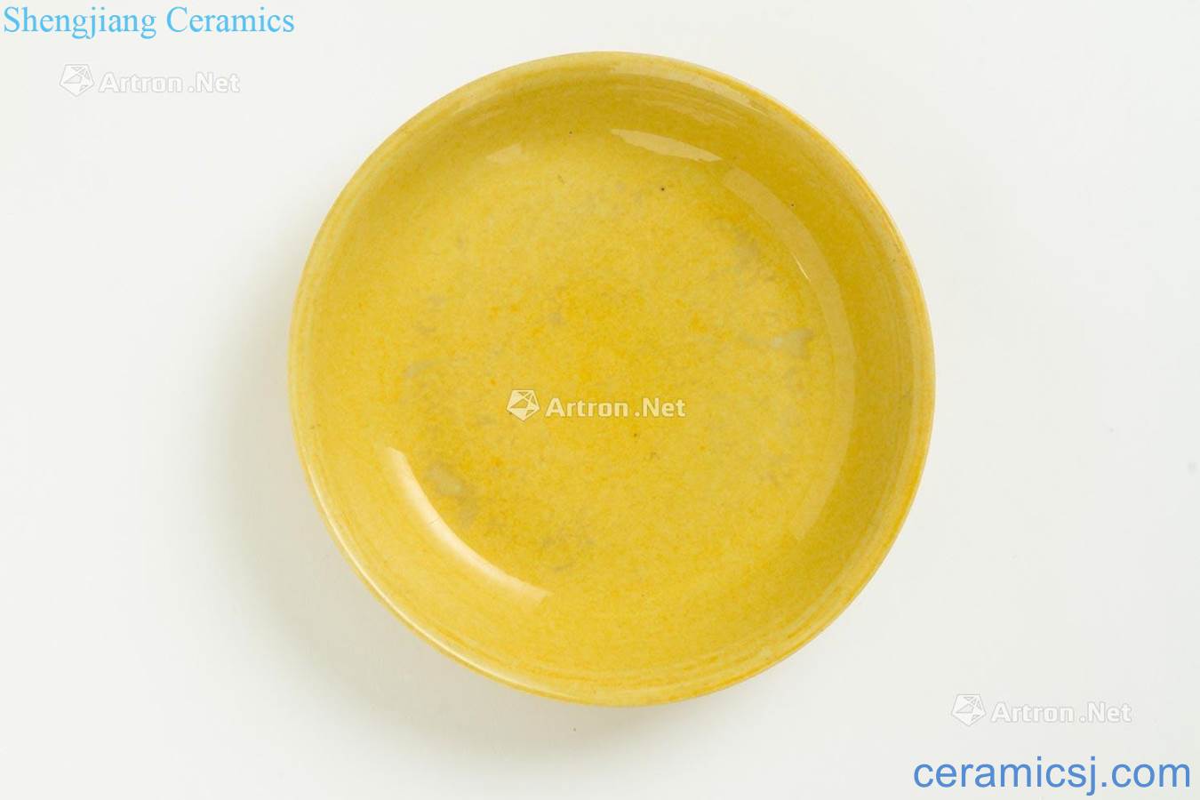 Positive DE Yellow glaze plate