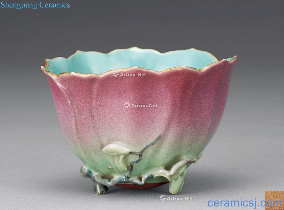 Clear pastel magnolia cup