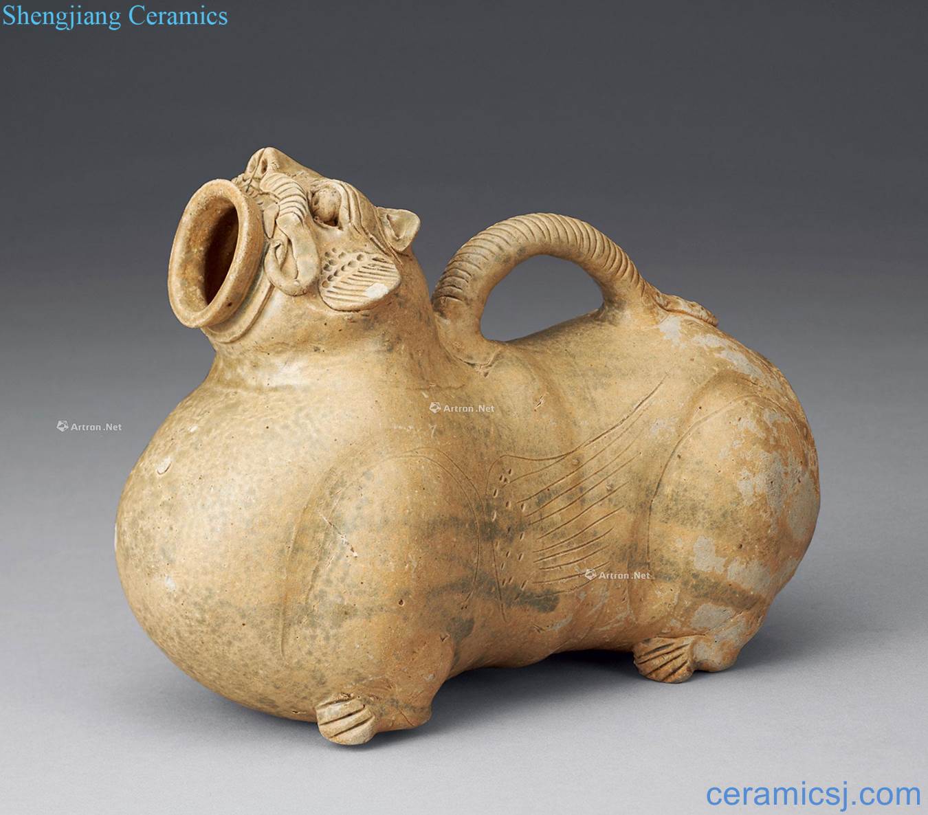 Song yue state kiln animals with pot