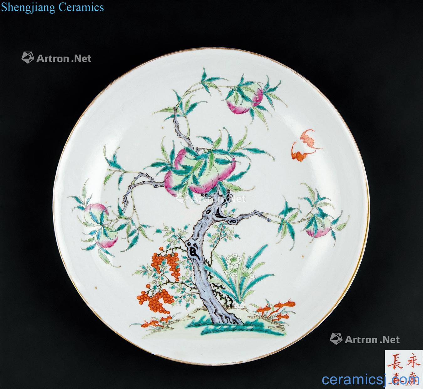 In the qing dynasty (1644-1911), a pastel live tray
