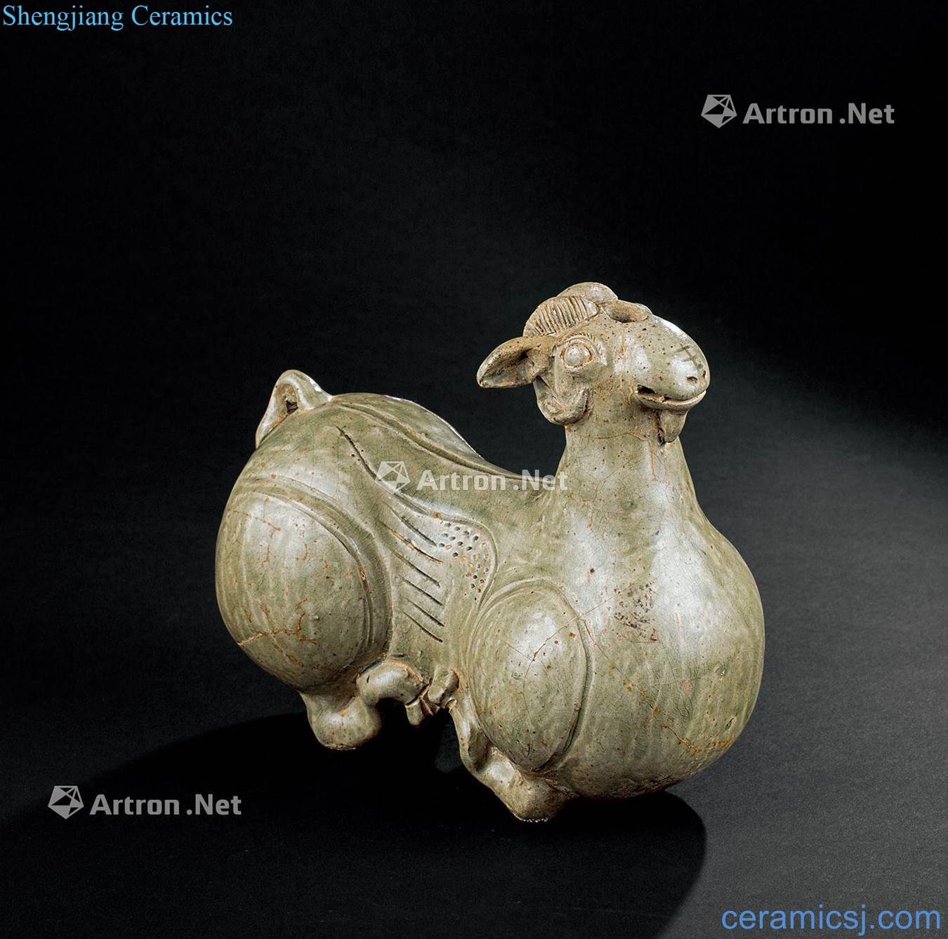 Eastern jin (317-420), the kiln lying sheep furnishing articles