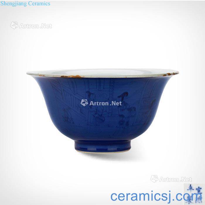 Xuande blue glaze porcelain bowl