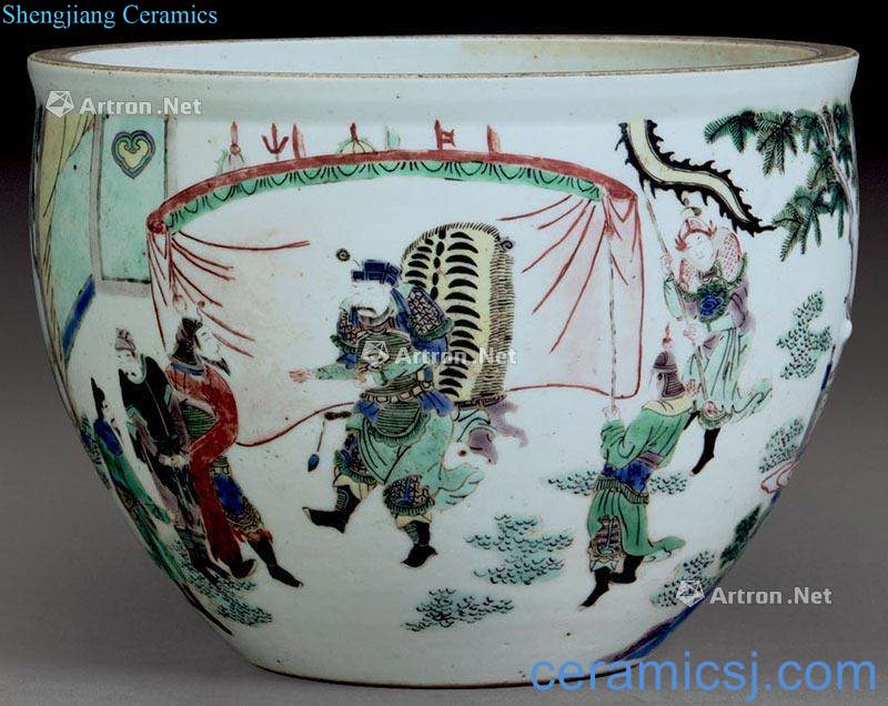 The qing emperor kangxi story lines cylinder colorful characters